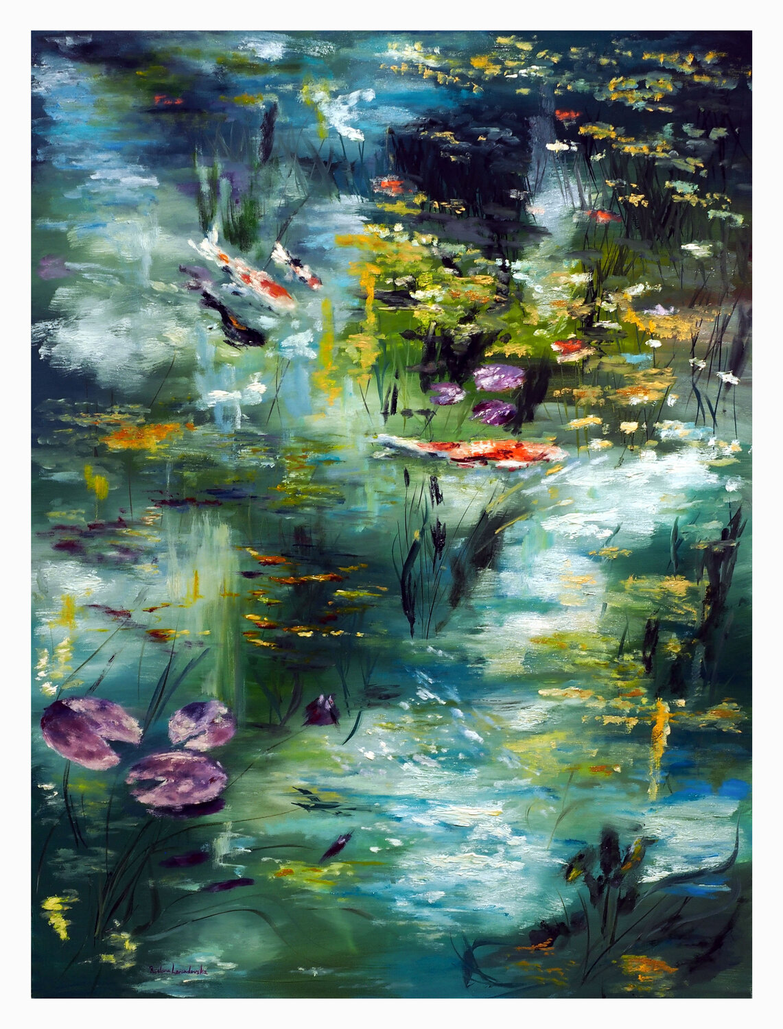Monet's Pond - Limited Edition Print Ruslana Levandovska Druck zu verkaufen