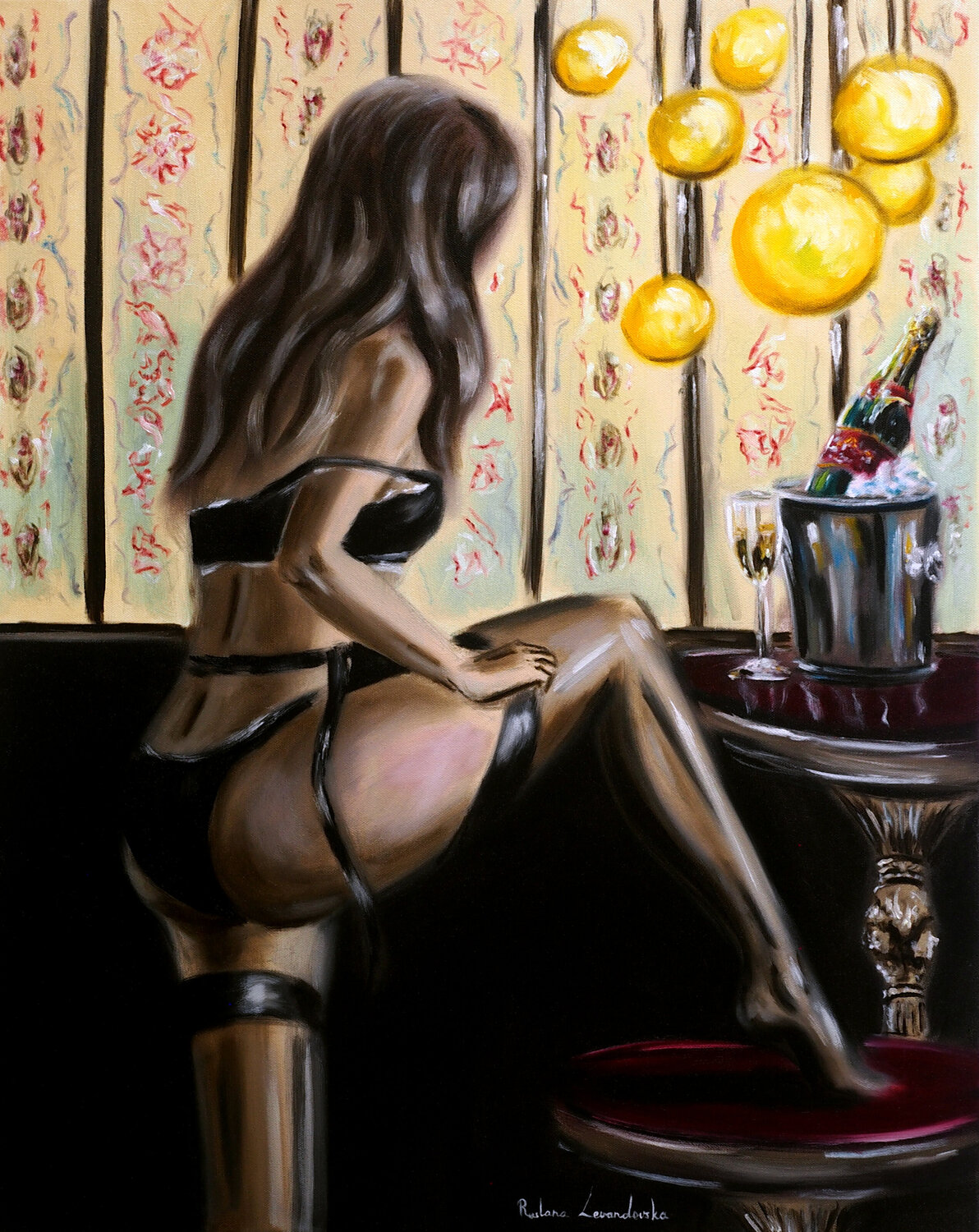 The Ritual of Elegance Ruslana Levandovska Originalgemälde zu verkaufen