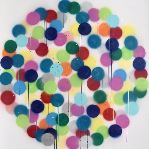 Spraydots #6 von Astrid Stoeppel, Malerei kaufen auf Singulart