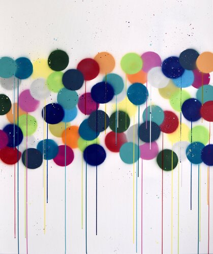 Spraydots #7 von Astrid Stoeppel, Malerei kaufen auf Singulart