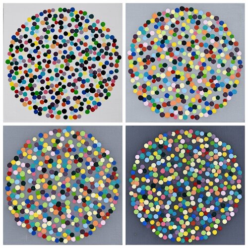 Colorful dots! by Astrid Stoeppel, Painting for Sale on Singulart