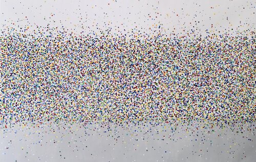 Large Dot Field! di Astrid Stoeppel, Pittura in vendita su Singulart