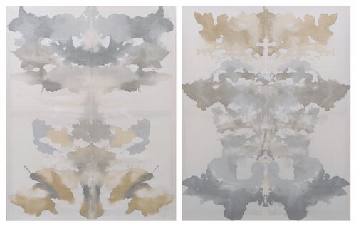 Neutral Mirroring! diptych di Astrid Stoeppel, Pittura in vendita su Singulart