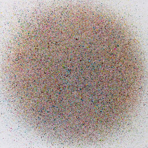 Bursting Dot #1 by Astrid Stoeppel, Painting for Sale on Singulart
