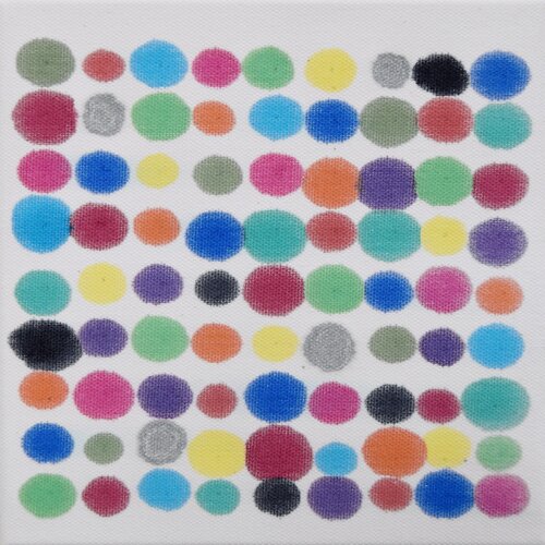 Colorful minis #31 by Astrid Stoeppel, 油畫 for Sale on Singulart