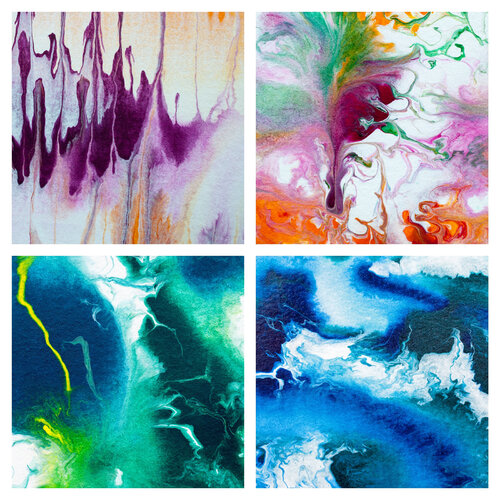 Four seasons! 4 pieces, each 20x20cm (Alu Dibond) di Astrid Stoeppel, Fotografia in vendita su Singulart