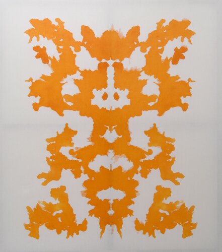 Orange Mirroring #2 par Astrid Stoeppel, Peinture en vente sur Singulart