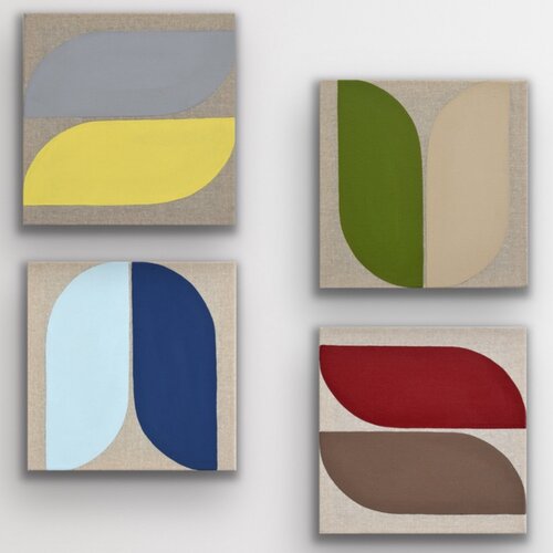 Nature formation! (4 pieces, each 25x25cm) Astrid Stoeppel