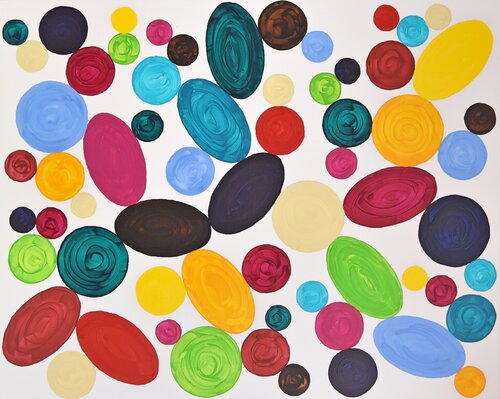 Colorful cells! von Astrid Stoeppel, Malerei kaufen auf Singulart