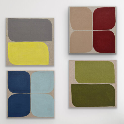 Nature formation #2 (4 pieces, each 25x25cm) by Astrid Stoeppel, 회화 for Sale on Singulart