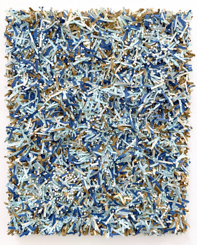 Paperwork & Pearls "Cornflower" by Astrid Stoeppel, Painting for Sale on Singulart