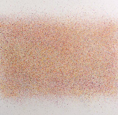 Sprinkled field #4 di Astrid Stoeppel, Pittura in vendita su Singulart