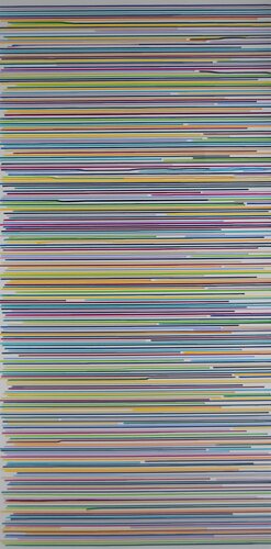 Colorful stripes #7 van Astrid Stoeppel, Schilderij te koop op Singulart