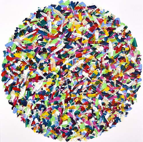 Scraped dot! di Astrid Stoeppel, Pittura in vendita su Singulart
