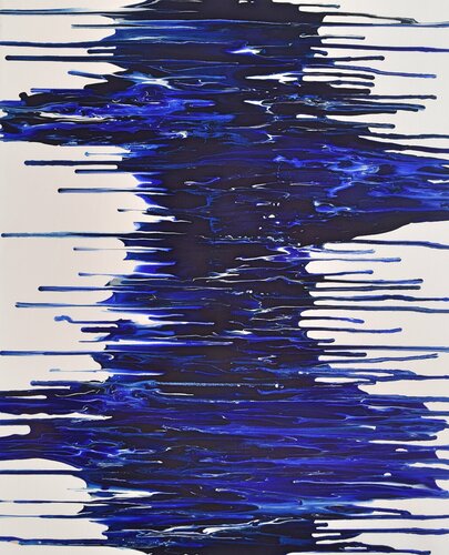 Dark river in fog! van Astrid Stoeppel, Schilderij te koop op Singulart