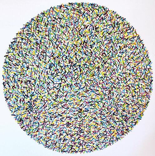 Colorful needles! di Astrid Stoeppel, Pittura in vendita su Singulart