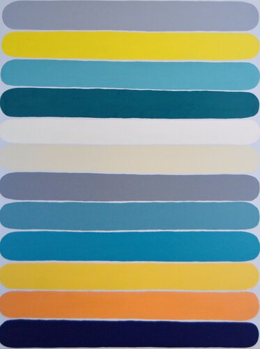 Beach formation! di Astrid Stoeppel, Pittura in vendita su Singulart