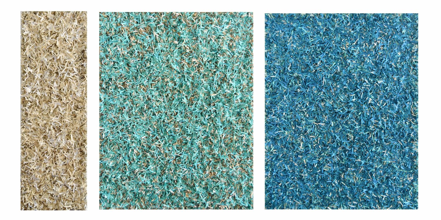 Literary Paperwork! "Beach" triptych Astrid Stoeppel