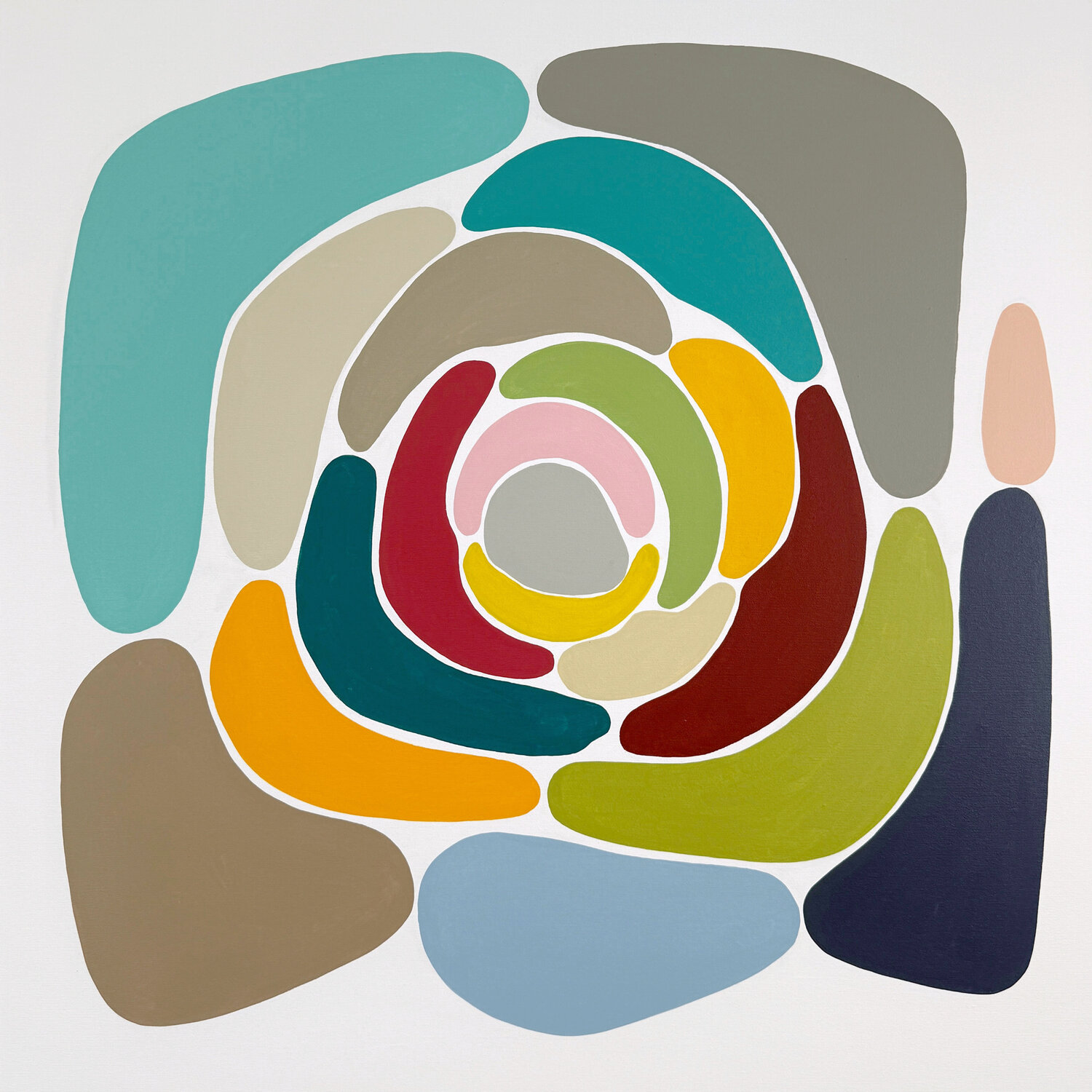 Flower formation #5 Astrid Stoeppel Original painting for sale