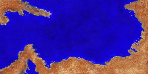 Ocean Jewel Revisited van Anne Cherubim, Schilderij te koop op Singulart