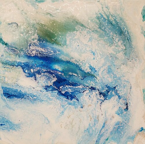 Mythical Facts: Melting Ice Shelves van Anne Cherubim, Schilderij te koop op Singulart