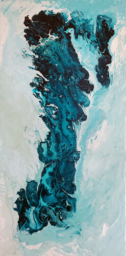 Mythical Facts: Melting Ice Shelves ii van Anne Cherubim, Schilderij te koop op Singulart