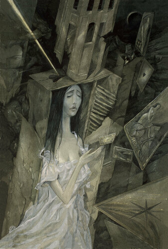 Lady of the House of Love par Igor Karash, Œuvre sur papier en vente sur Singulart