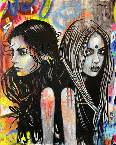 "LE FEU GLACIAL DE L'ALTÉRITÉ" par Thomas Mainardi, Peinture en vente sur Singulart