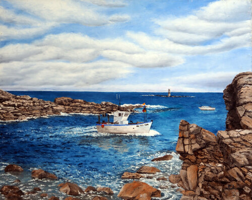 Bord de l'océan von Gyslaine Pachet Micheneau, Malerei kaufen auf Singulart