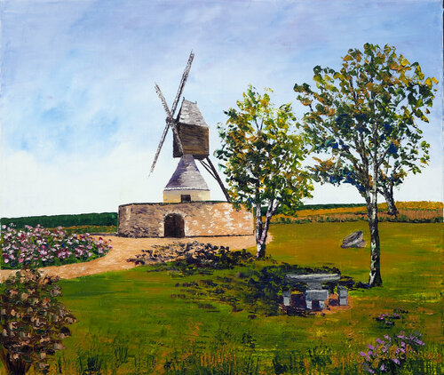 Moulin d'Aigremont- Huile au couteau Gyslaine Pachet Micheneau