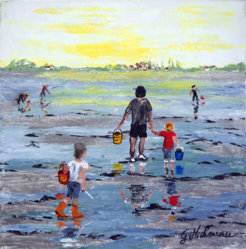Les enfants von Gyslaine Pachet Micheneau, Malerei kaufen auf Singulart