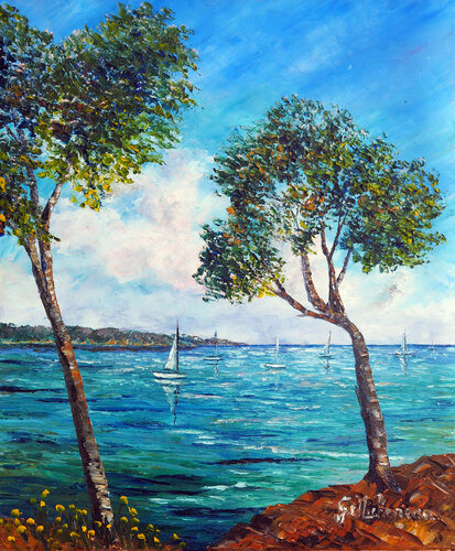 Sous les pins von Gyslaine Pachet Micheneau, Malerei kaufen auf Singulart