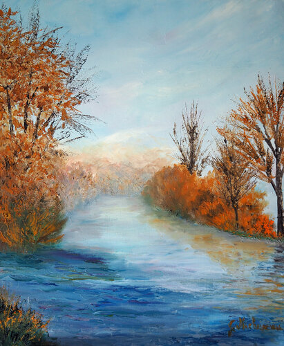 Brume hivernale van Gyslaine Pachet Micheneau, Schilderij te koop op Singulart