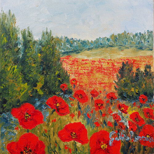 coulée rouges van Gyslaine Pachet Micheneau, Schilderij te koop op Singulart