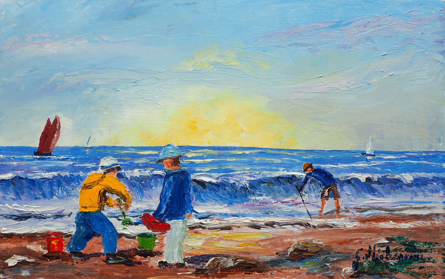 Bord de plage Gyslaine Pachet Micheneau