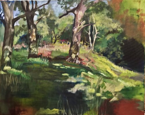 View Near Butlers Retreat von Alison Chaplin, Malerei kaufen auf Singulart