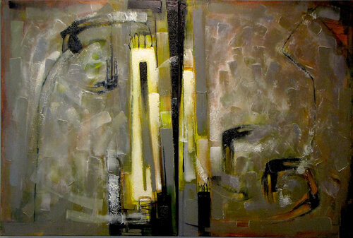 United I & II van X Harkrader, Schilderij te koop op Singulart