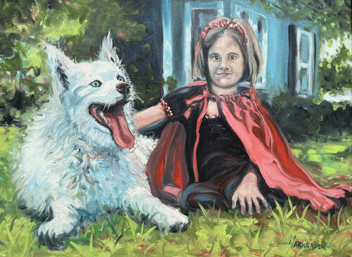 Neighbors van X Harkrader, Schilderij te koop op Singulart