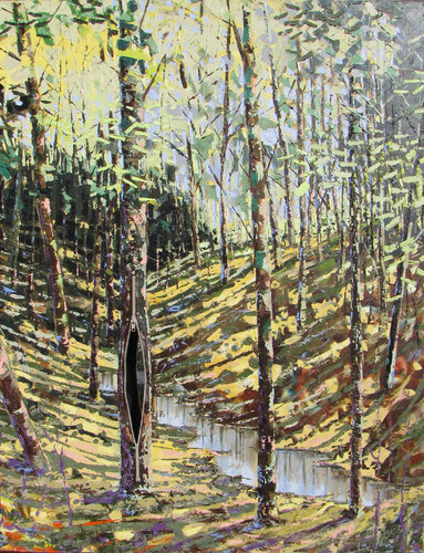 Zippered Landscape I van X Harkrader, Schilderij te koop op Singulart