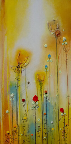 Rose Line V van X Harkrader, Schilderij te koop op Singulart