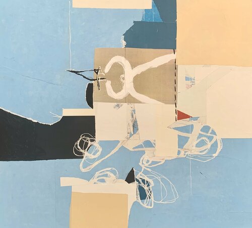 Blue Wabi-Sabi van Silvia Poloto, Werk op papier te koop op Singulart