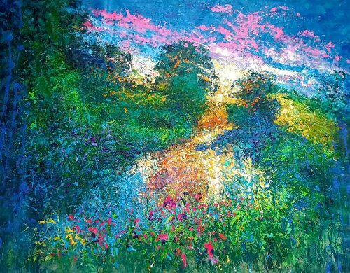 AUTUMN SKY di Andrés Rueda, Pittura in vendita su Singulart