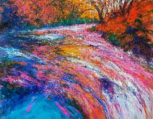 AUTUMN RUMORS van Andrés Rueda, Schilderij te koop op Singulart