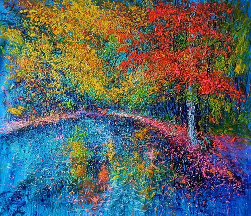 AUTUMN RAIN van Andrés Rueda, Schilderij te koop op Singulart