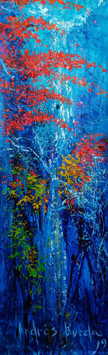 SALTO DE AGUA EN NOVIEMBRE van Andrés Rueda, Schilderij te koop op Singulart