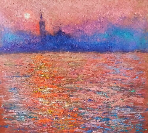 VENETIAN SUNSET van Andrés Rueda, Schilderij te koop op Singulart