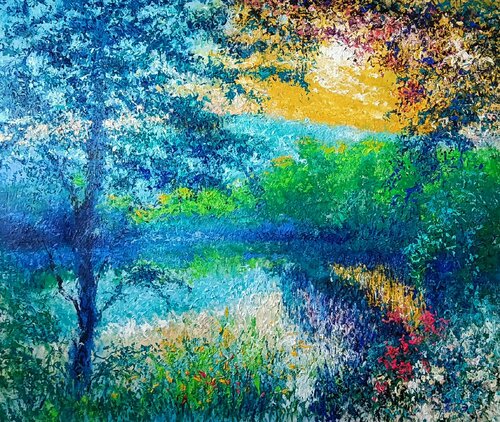 DAWN OF PEACE de Andrés Rueda, Pintura a la venta en Singulart