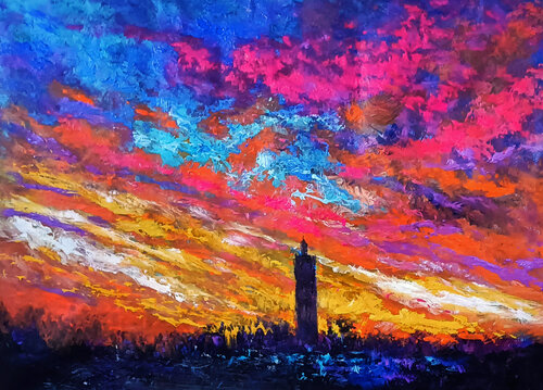 CIELO EN MARRAKECH van Andrés Rueda, Schilderij te koop op Singulart