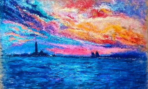 UNLIKELY VENICE by Andrés Rueda, Painting for Sale on Singulart