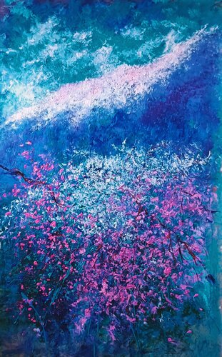 WINTER BLOOMING by Andrés Rueda, Painting for Sale on Singulart